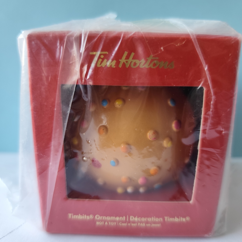3/$30💜Tim Hortons 2022 Ornament Sprinkles Timbit Coffee Tea Canada